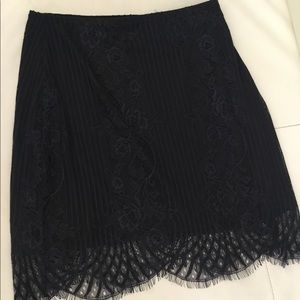 For Love & Lemons Lace Black Skirt